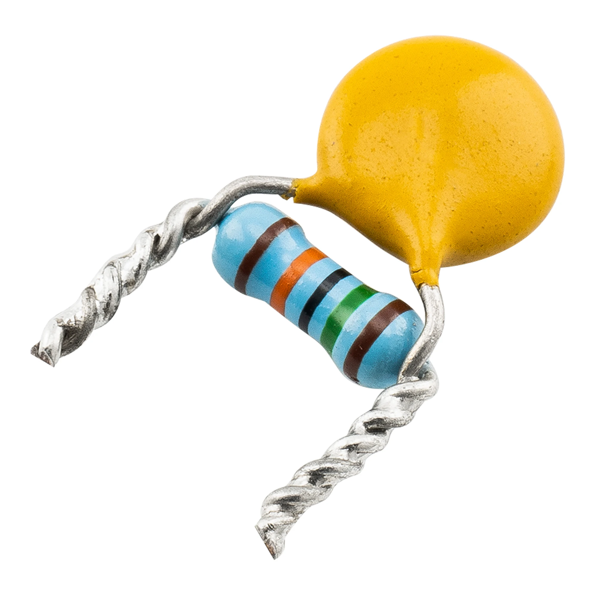 Musiclily Pro Treble Bleed Mod with Ceramic Capacitor and Precision Resistor for Electric Guitar Bass .001uF+150K view 3