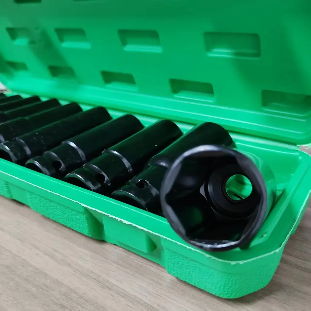 10pcs Impact Socket Set 1/2” Metric Spanner Drive Deep Sockets 8-24mm Pneumatic Wrench Head Tire Removal Tools Maintenance Tools
