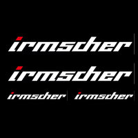 Set of 4 For Irmscher vinyl sticker decal Car Racing Turbo