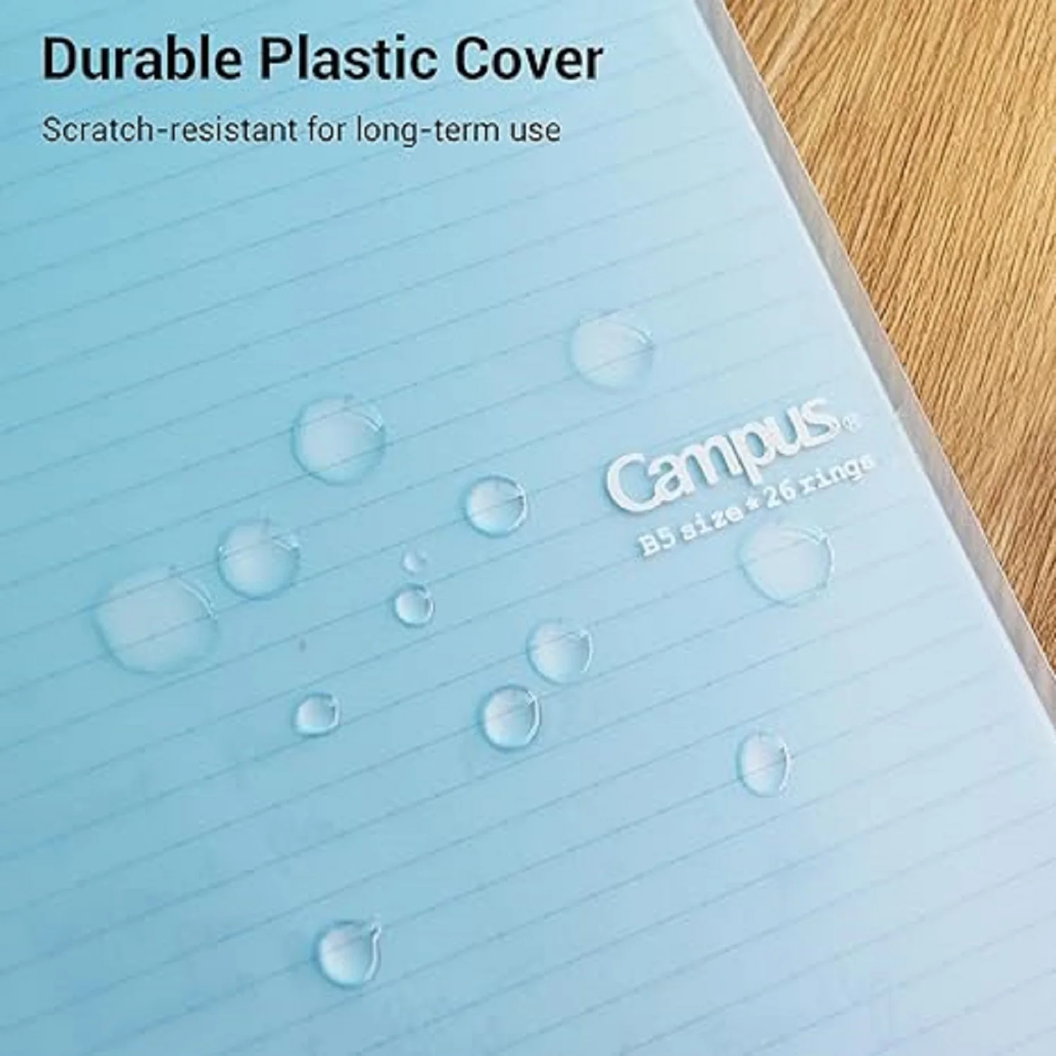 Segregatory Makeasy, 3 sztuki, segregator B5 + 100 kartek do wymiany, pojemność 25 kartek, 26 kół, jasny kolor, idealny do