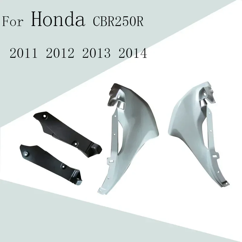 For Honda CBR250R 2011 2012 2013 2014 Motorcycle Accessories Head Front Upper Nose Left and Right Cover ABS Injection Fairing