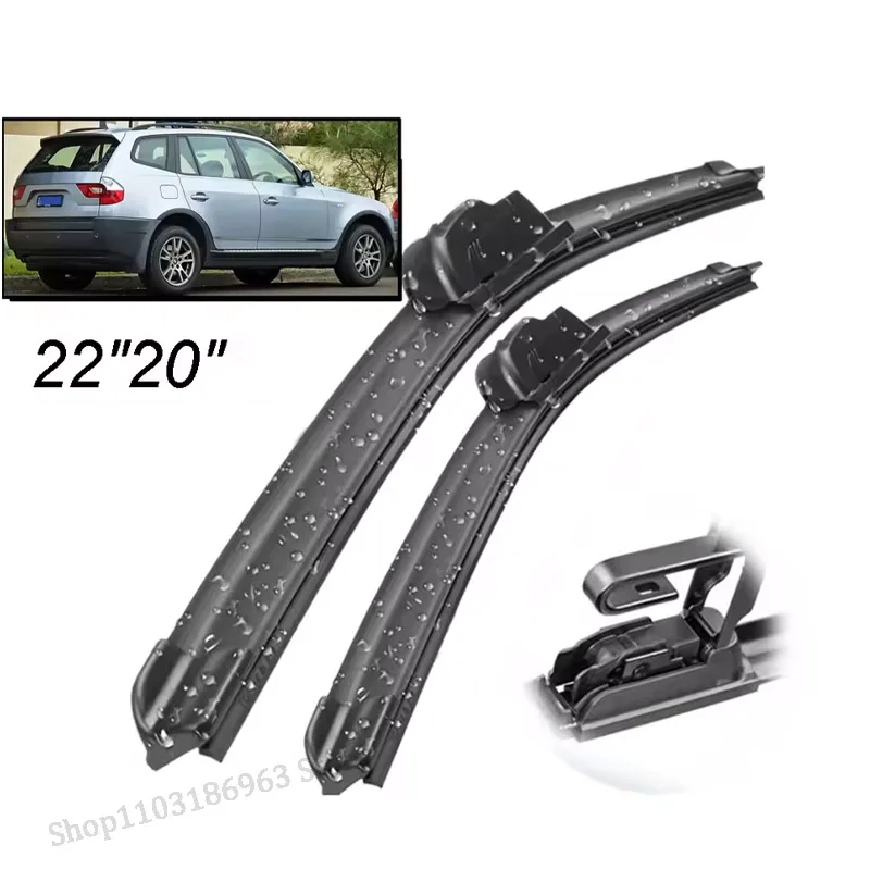 

Wiper LHD Front Wiper Blades Set Kit For BMW X3 E83 2004 - 2010 Windshield Windscreen Window Brushes 22"+20"