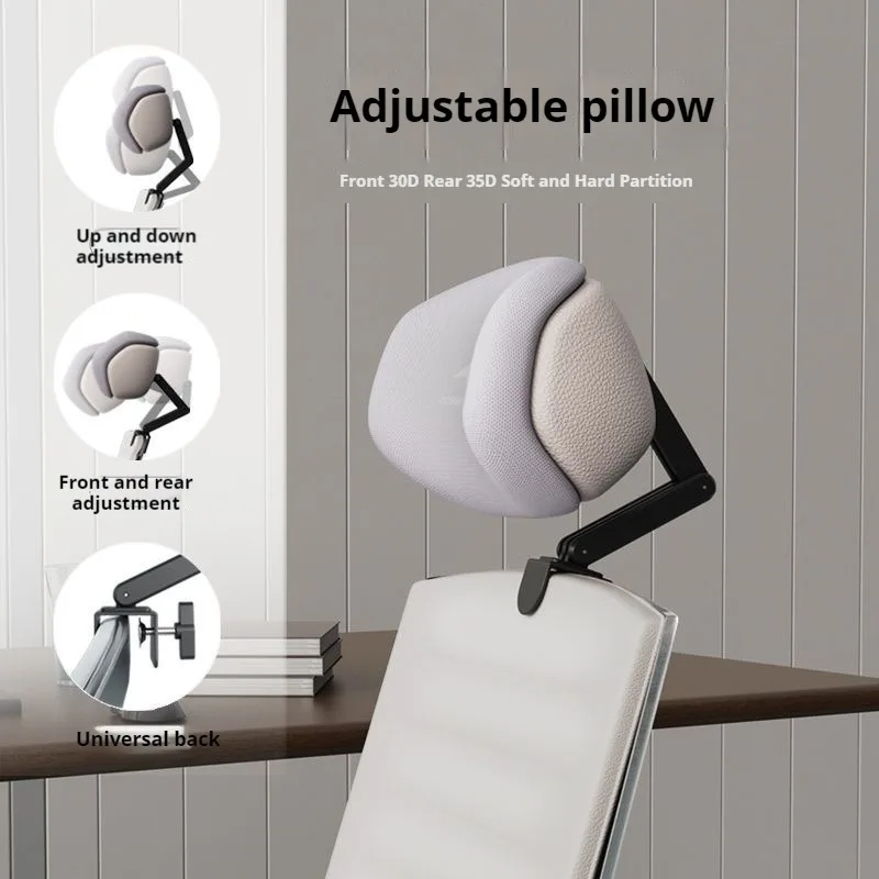 Chair Headrest Universal Ergonomic Office Chair Head Pillow Adjustable Support Cushion Work Home School Chair Head Pillow