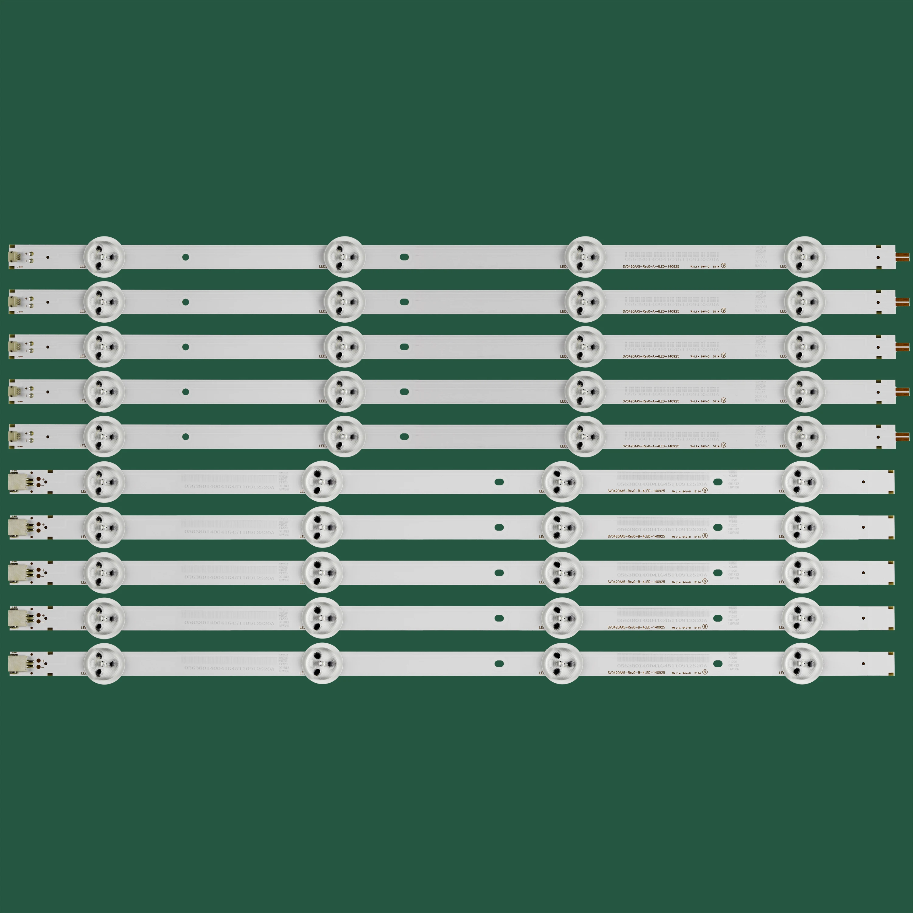 New 10PCS/set LED backlight strip for Panasonic TX-42AS500E TX-42A400B TH-42LRU70 SV0420A88_Rev3_B SV0420A88_Rev3_A_4LED_130930