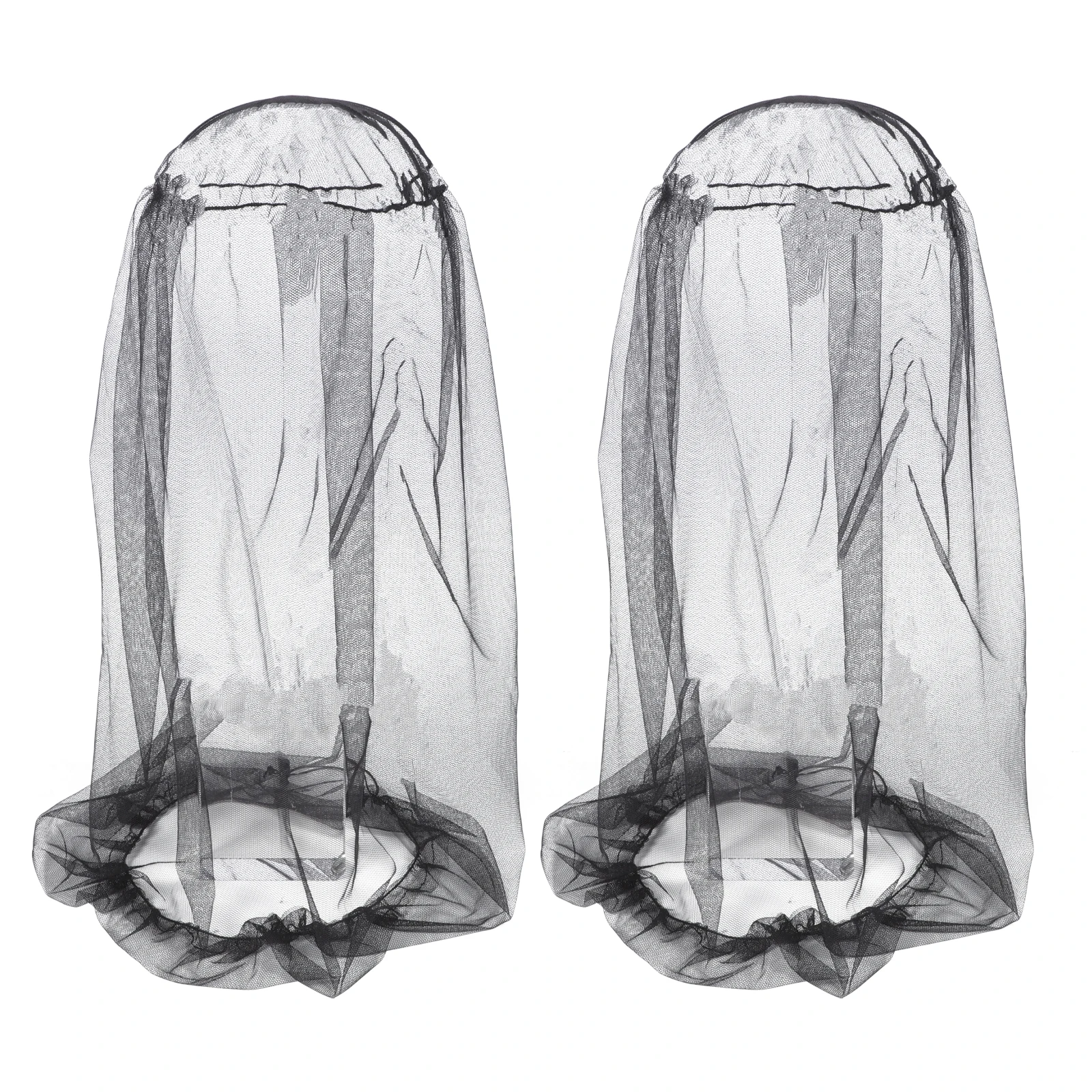 

2pcs Mosquito Head Cover Outdoor Mesh Hat Insect Netting Breathable Beekeeping Protective Fishing Hunting Gardening Lightweight