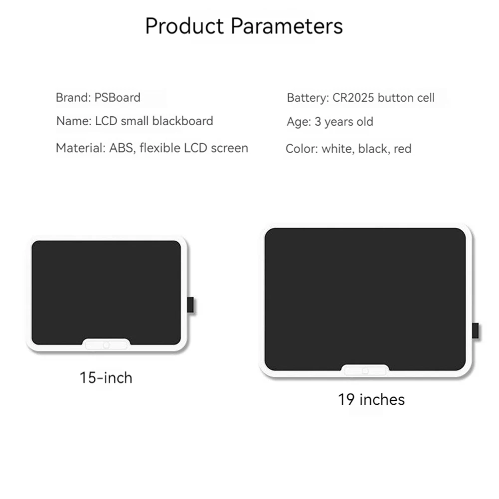 Tavoletta da scrittura LCD da 15/19 pollici giocattoli divertenti per l'apprendimento del bambino per bambini lavagna da disegno elettronica per bambini