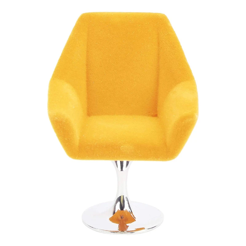 كرسي بذراعين يتدفقون مصغر لبيت الدمى ، ملحق الديكور ،