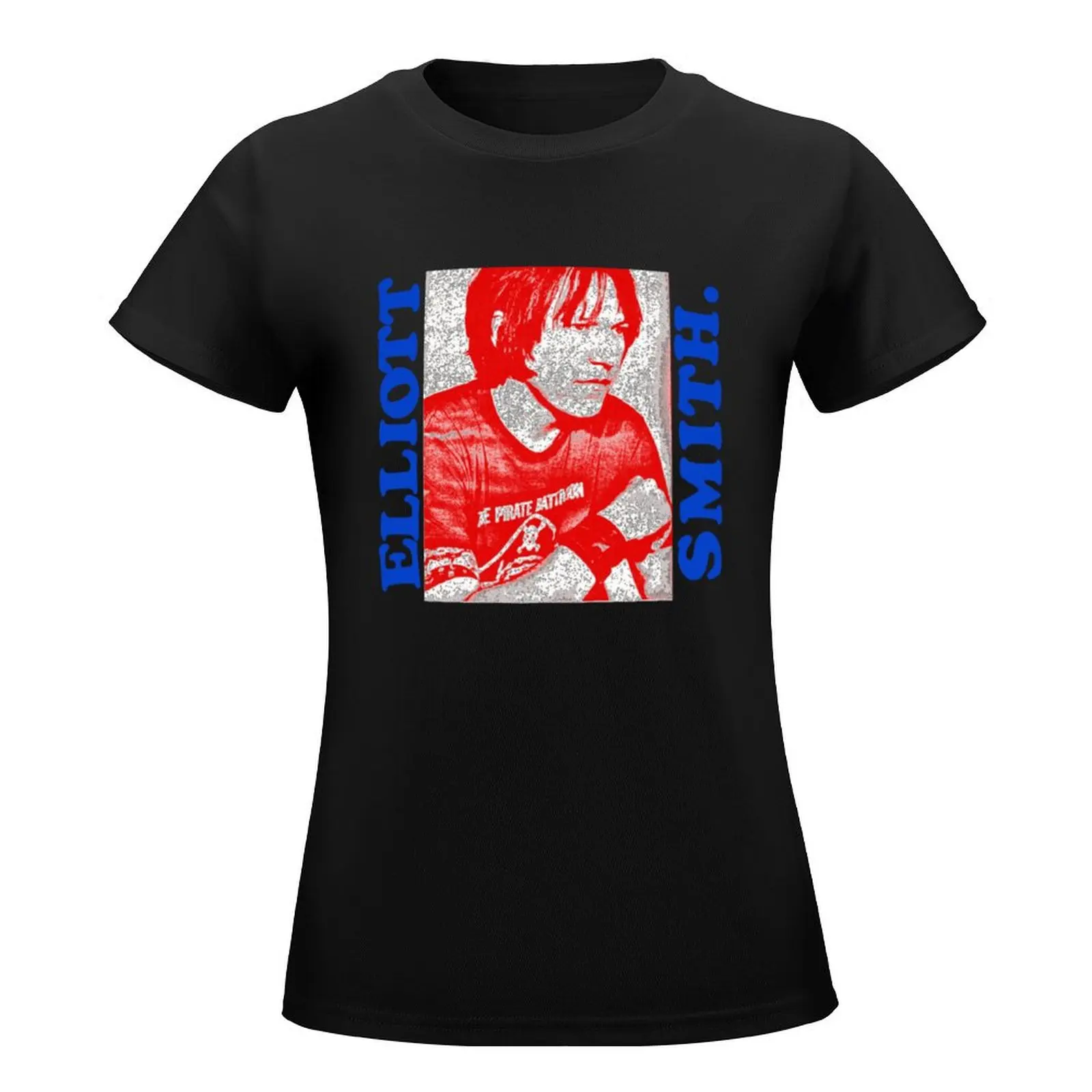 Elliott Smith Retro Styled T-Shirt Female clothing Short sleeve tee graphics t-shirt dress for Women plus size