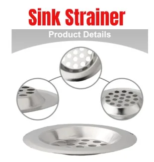 75mm 60mm Stainless Steel Hair Filter Round Vent Grille Cover Bathroom  Kitchen Sink Strainer Shower Drain Hole Stopper Plug