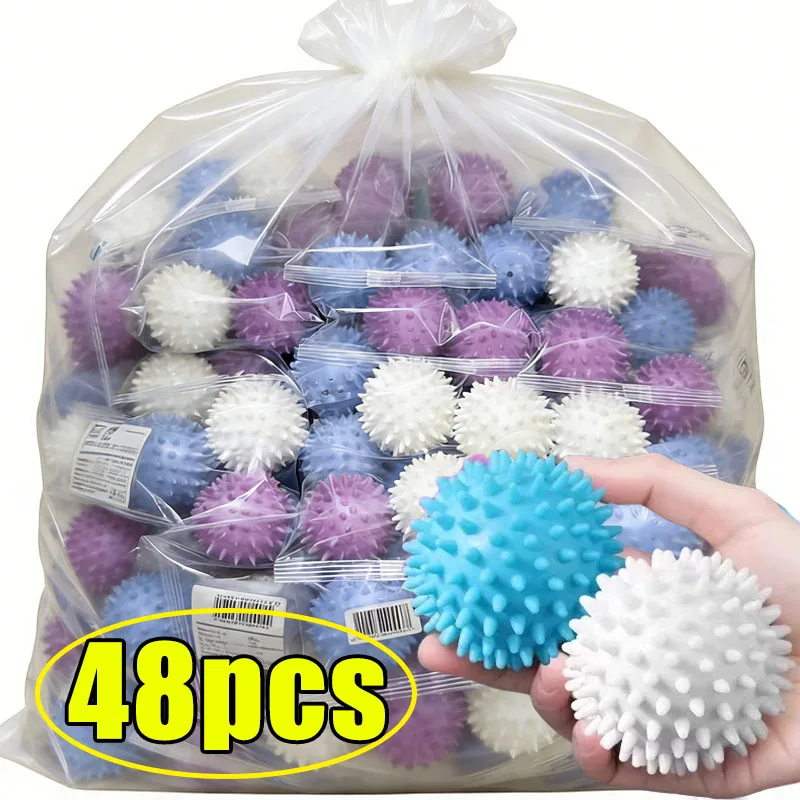 Reusable Laundry Ball Set of 8 Removes Lint Softens Clothes Prevents Tangling Reduces Wrinkles Large Washing Machine Dryer Balls