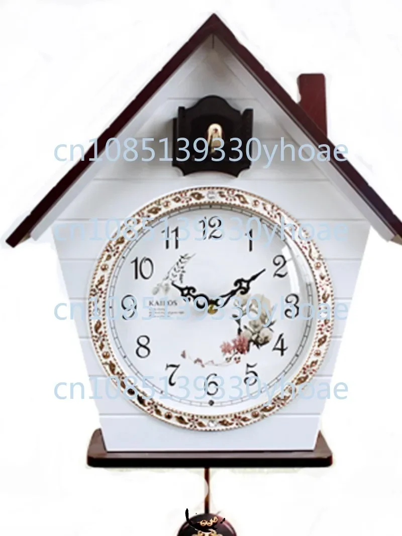 Cuckoo wall clock living room smart timekeeping silent creative children's room bird hour clock