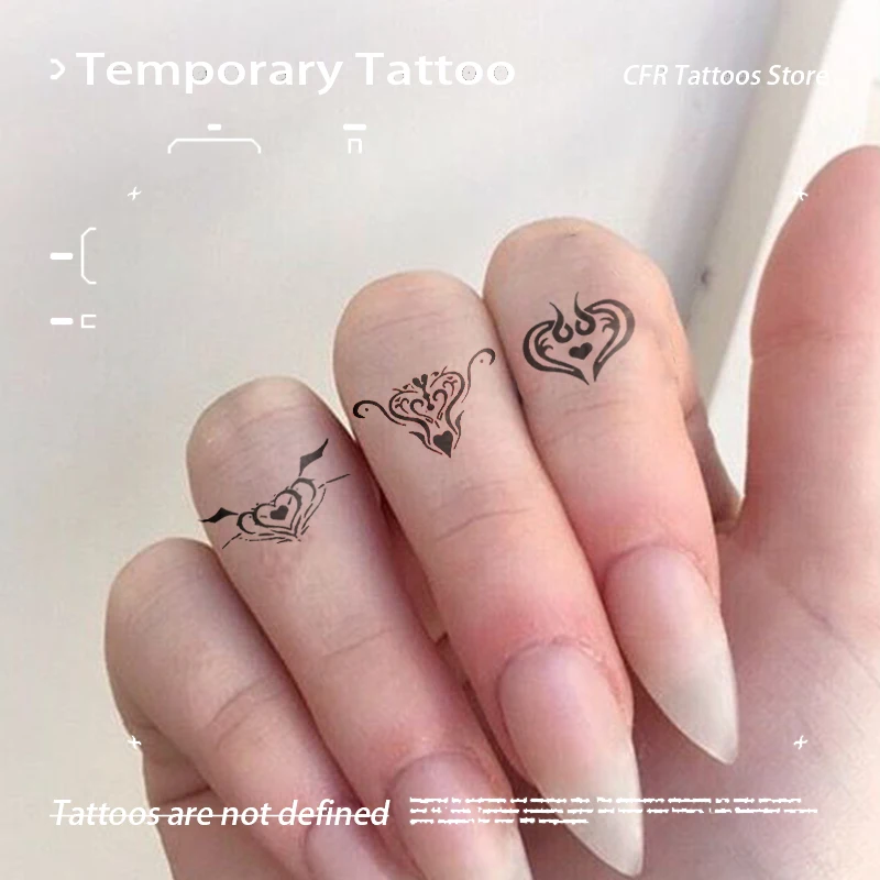 Temporary Tattoos Man Sexy Hotwife Waterproof Fake Tatto Finger Succubus Herbal Juice Tattoo Sticker Must Tattoo Woman Tatuaje