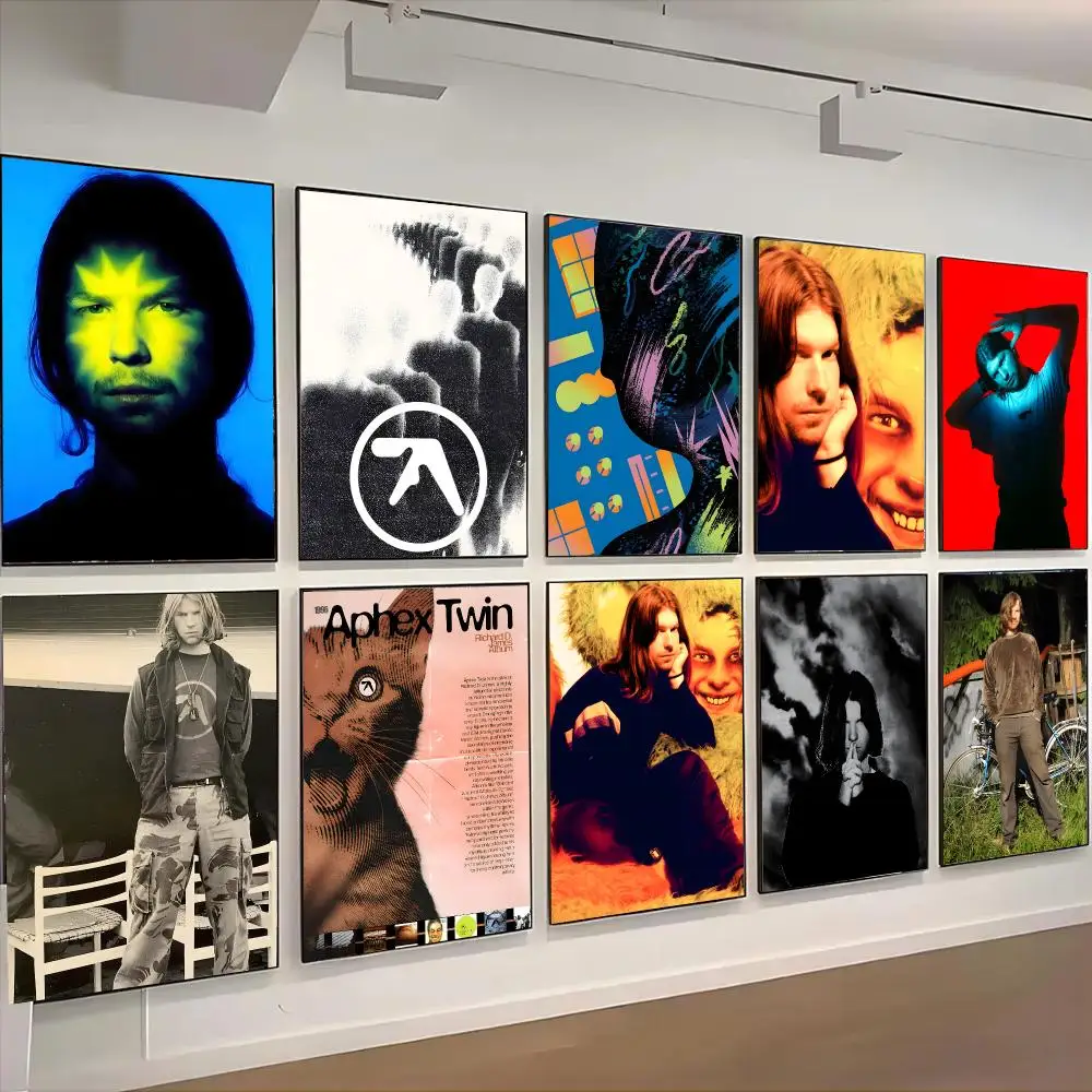 Singer A-aphex Twin Poster Living Room Bedroom Party Bar Decor Moisture-proof Art Wall Painting