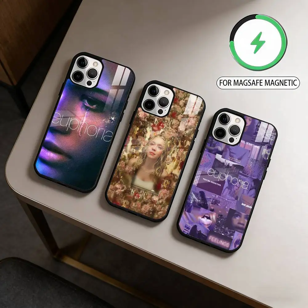 

E-Euphoria Season 3 Phone Case For iPhone17,16,15,14,13,12,11 Plus,Pro Max Magnetic For Magsafe Wireless Charging