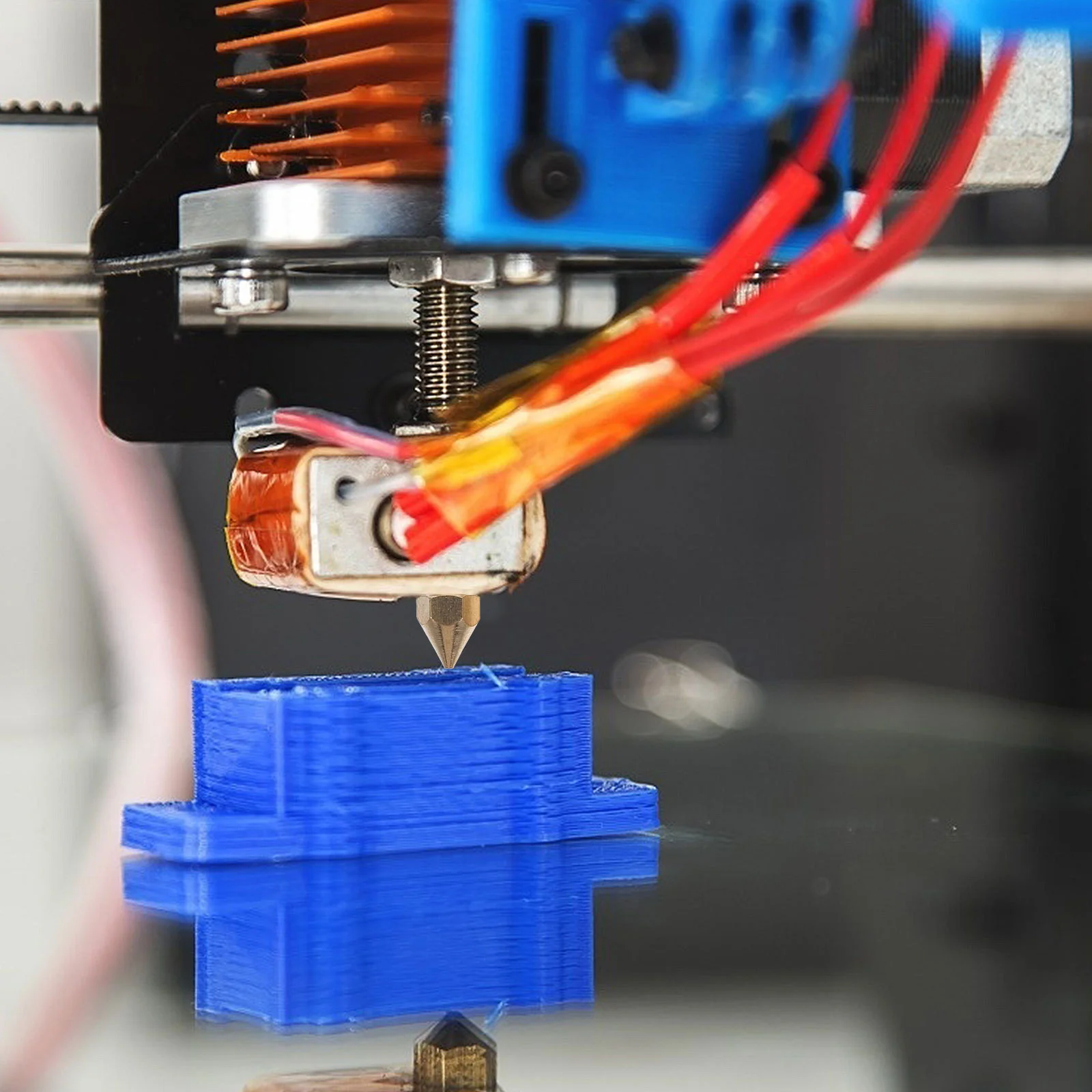 

1 комплект насадок для 3D-принтера, латунные прочные насадки с резьбой, легко заменяемые чистящиеся иглы для печати, насадки для принтера