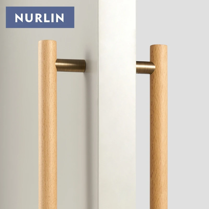 Nurlin Brass Beech Kitchen Cabinets Kitchen Appliances Handles Entry Door Long Room Door Pull Bar Antique Matte Gold Black Color