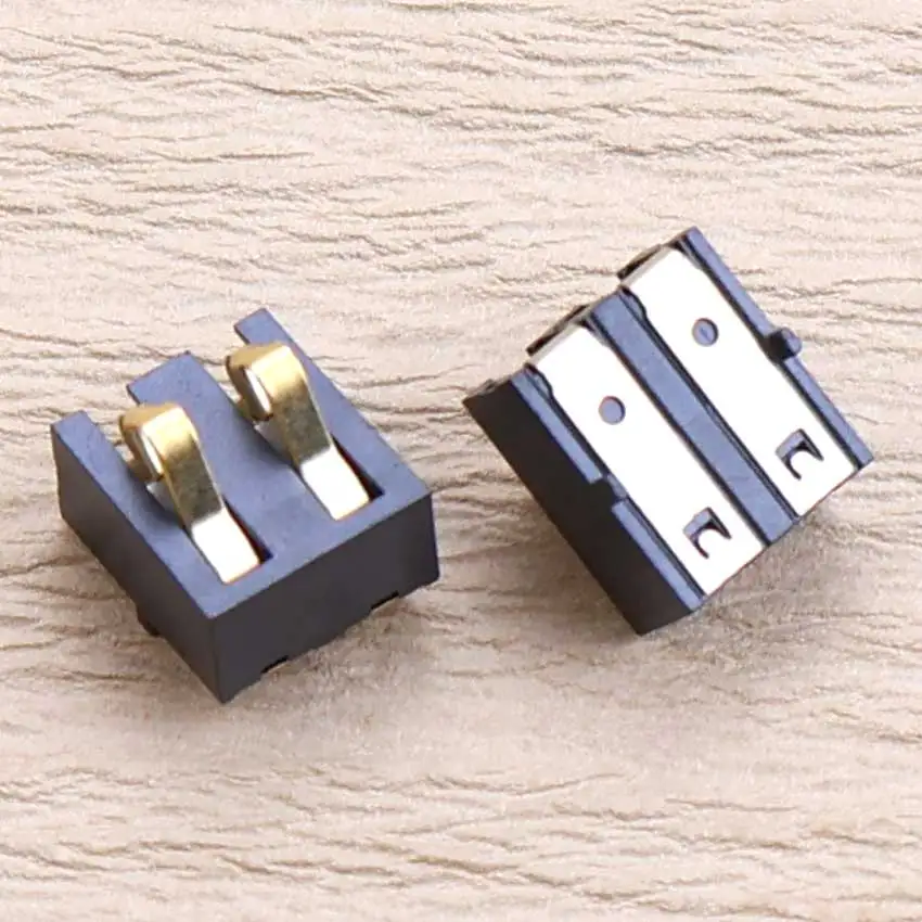 5/10pcs 2 3 4 5 6 Pin Male Surface Mount Battery Holder 4.25mm Pitch 4.8H Gold Plated Spring Compression Contact Connector