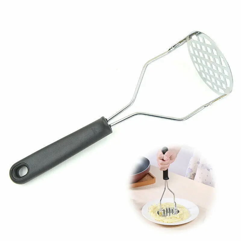 Potato Vegetable Masher Crush Kitchen Tool with Black Handle Sale