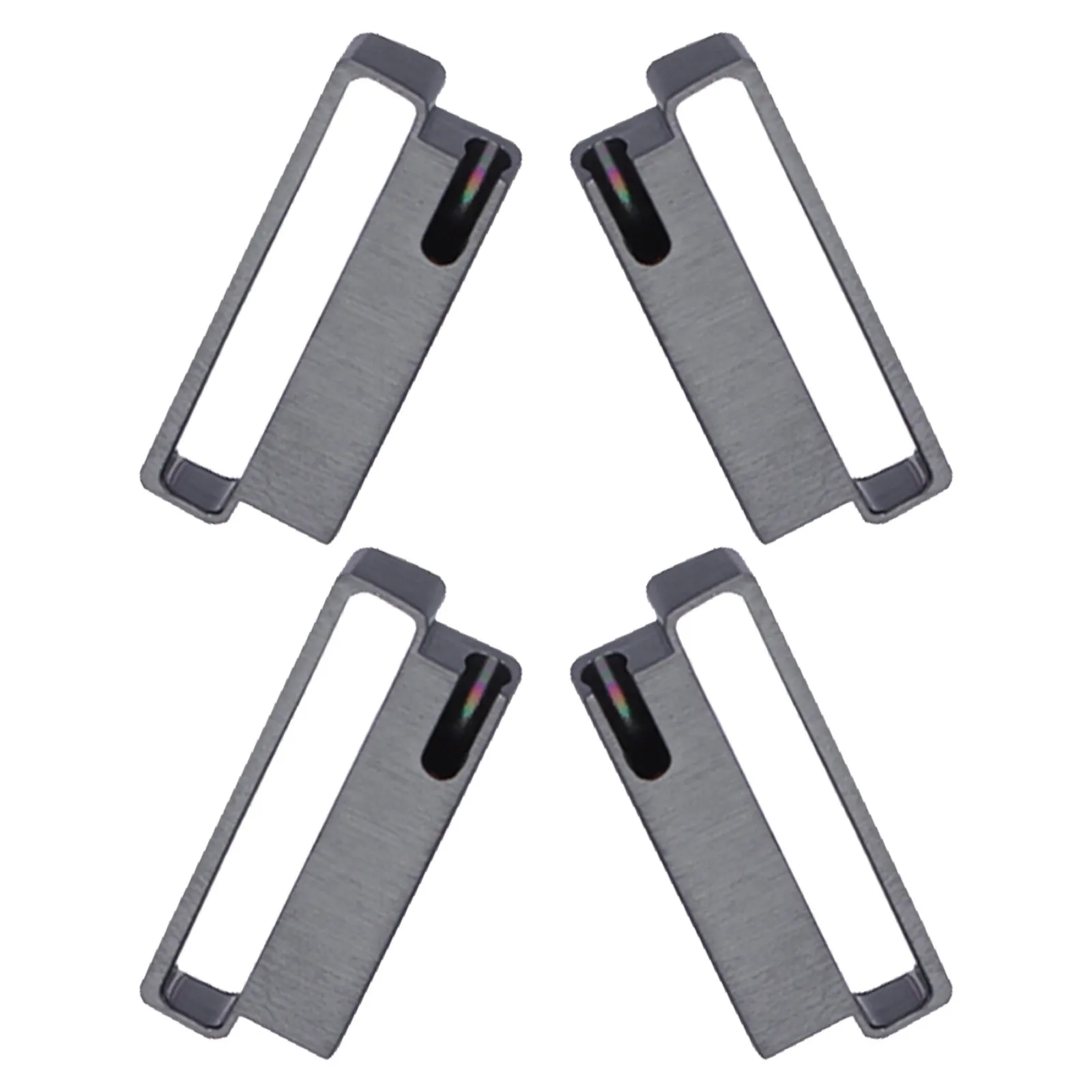 4 قطع من موصل حزام الساعة من الفولاذ المقاوم للصدأ، محول حزام متين للساعة الذكية، مشبك سهل التركيب #5