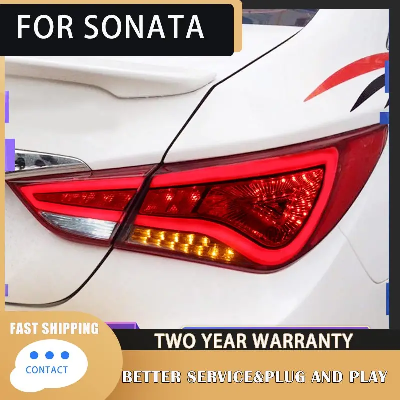 Tail lights For Hyundai Sonata8 Sonata MK8 Taillights LED DRL Running lights Fog lights signal light