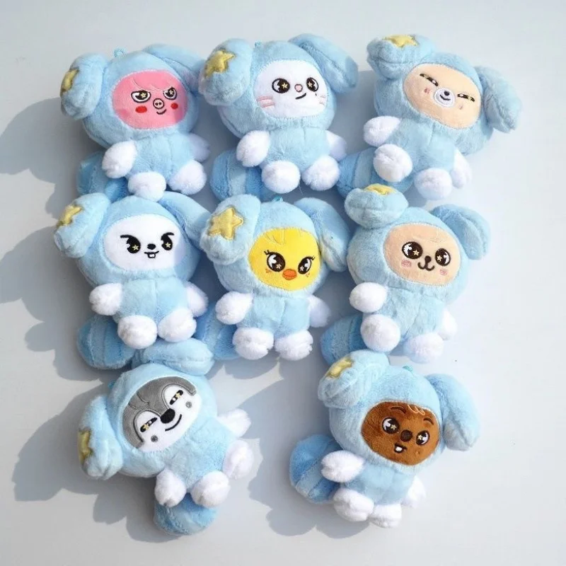 Stray Kids RUN IT TASY Cute Figure Bang Chan Hyunjin Felix Keychain Cute Stuffed Animal Pendant Kpop Merch Gift For Fans Decor view 3