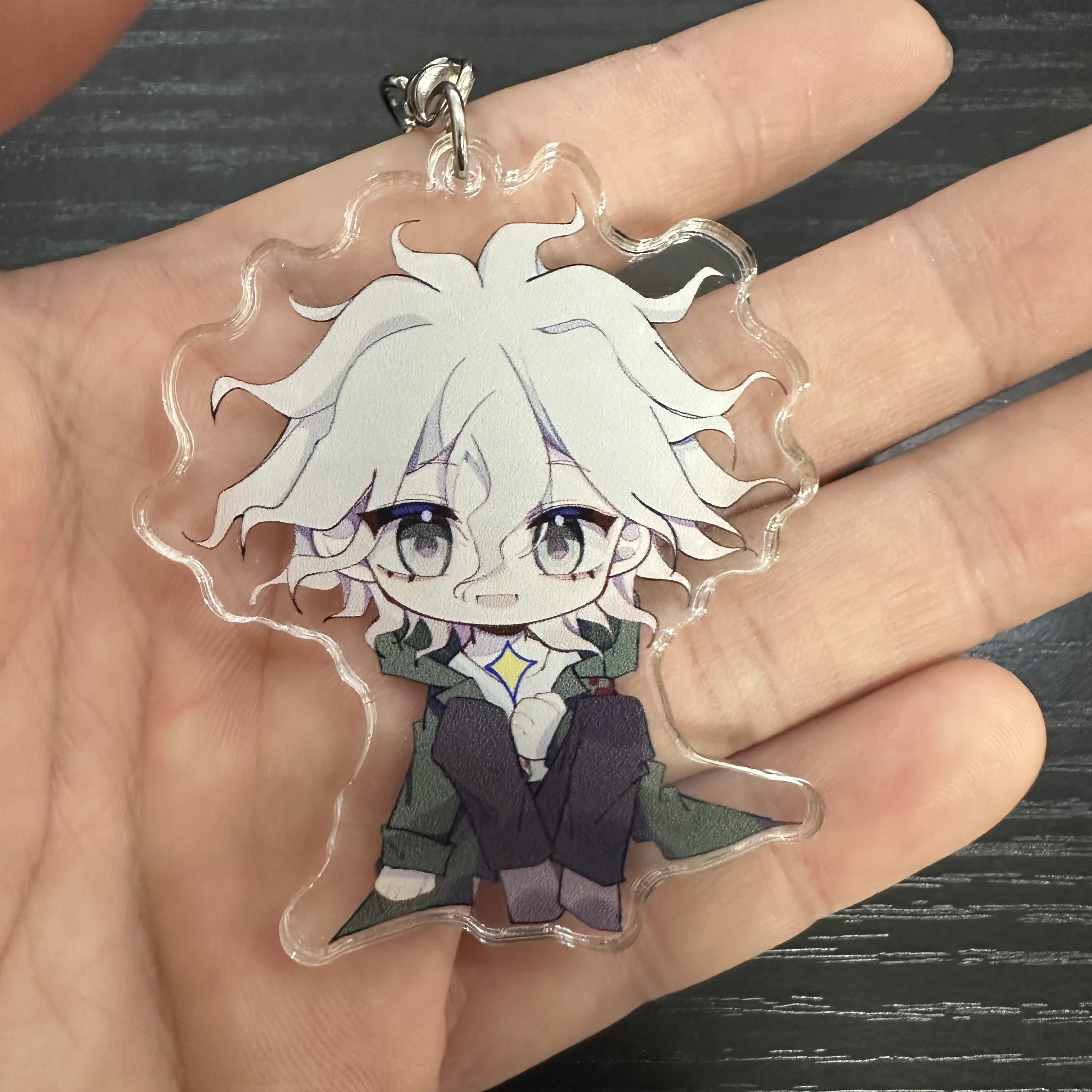 Hot Game Danganronpa Figures Nagito Komaeda Kokichi Oma Nanami ChiaKi Cosplay Acrylic Key Chains Fans Christmas Gifts 6CM