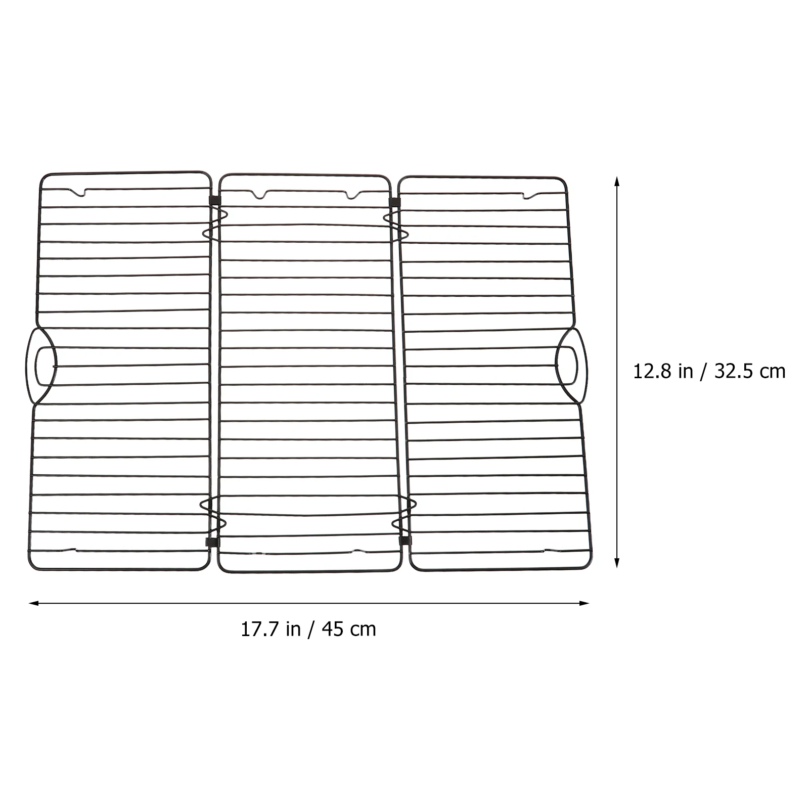 Foldable Cooling Rack High Carbon Steel Wire Large Capacity Cake Bread Mesh Kitchen Tools Easy Storage Use Baking BBQ