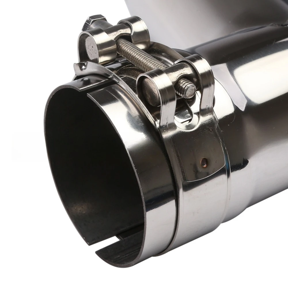 Dual Outlet Stainless Steel Exhaust Pipe 63-102mm