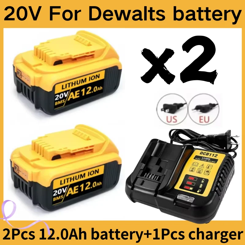 

New 100% original 12000mAh 20V dehydration power tool battery DCB206 20V 12.0Ah battery DCB206 20V battery DCB205 DCB200