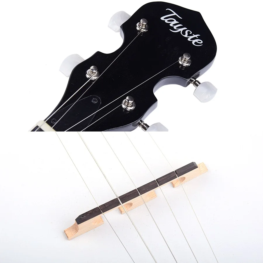 5-strings Banjo Stringed Instrument Standard 5 Strings BANJO Instrument 22 Frets Banjo Length 37inch 96cm Banjo Sapele Back Side