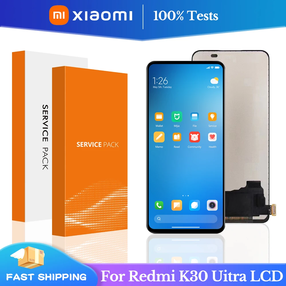 

100% Test For Xiaomi Redmi K30 Ultra LCD Display Touch Screen Panel Digitizer Assembly For Redmi K30 Ultra M2006J10C LCD Hongmi