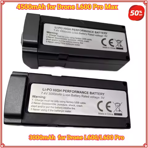 L600 Max Drone Battery Properller 7.4V 4500mAh 30min Battery Life for LYZRC L600 Pro Max Drone Battery /Blade Wholesale