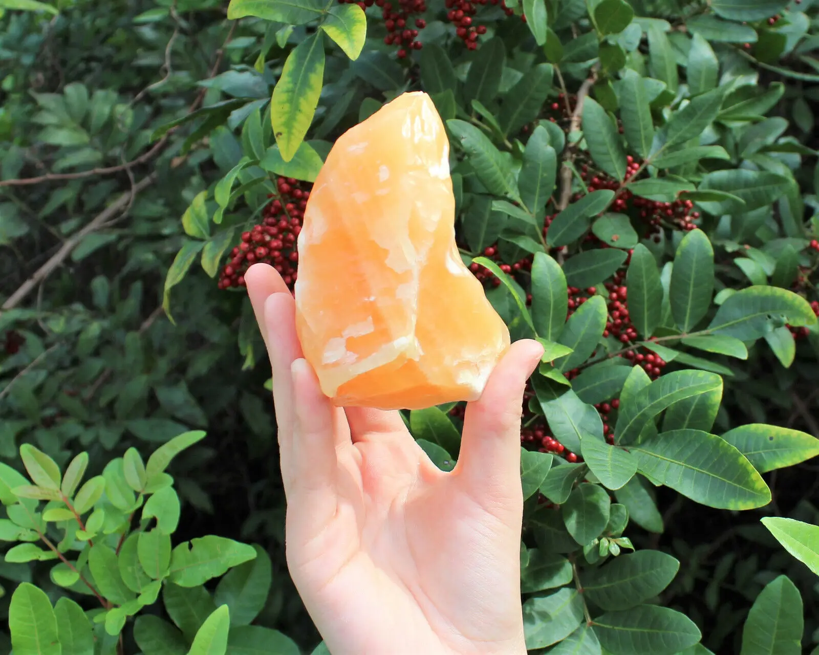 Natural Orange Calcite Chunks Huge Raw Orange Calcite Crystals Healing Reiki 1pcs