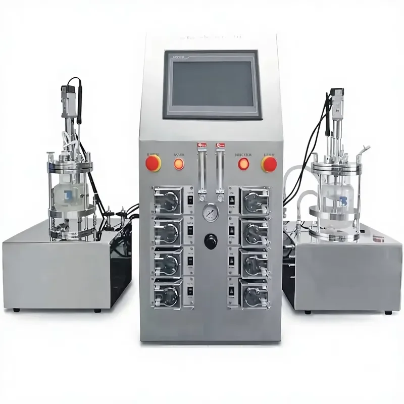i Fully Automatic High Borosilicate Glass Fermenter Bioreactor PLC Control 1-15L Capacity Lab Industrial Use Remote