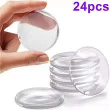Door Knob Wall Shield Clear Soft Rubber Door Stopper Door Handle Bumper Wall Protector Mute Stickers Muffler Pad Protective Plug