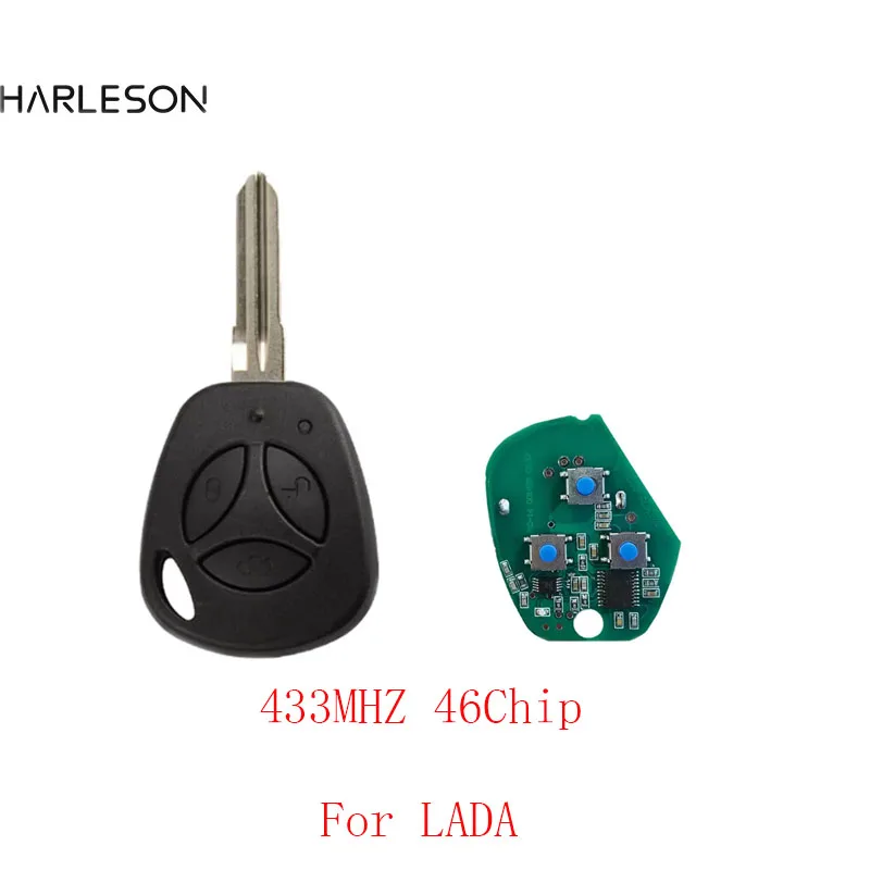 

3 Buttons 433Mhz 46Chip PCF7941 Remote Car Key For Lada Granta Priora Vesta X-Ray XRay Sedan Sport Kalina Car Key