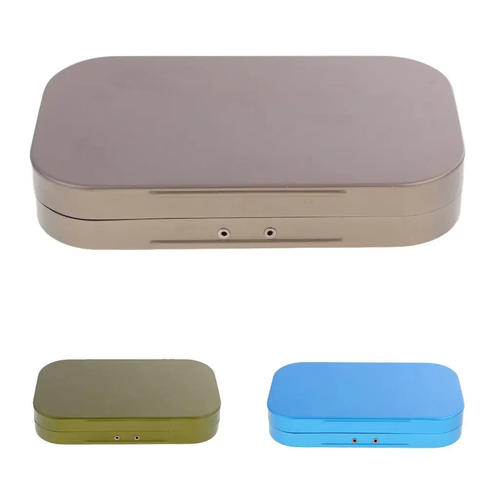 Aluminum Alloy Fly Box Fly Fishing Box Slit Foam Insert Flies Jigs Hooks Lures Case Waterproof Fly Box