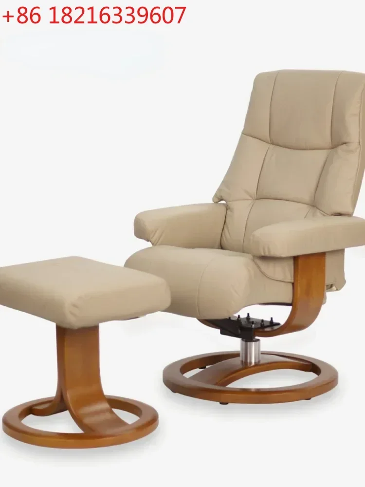 TAO Spine Protection Sofa Italian Cowhide Light Luxury Comfortable Recliner Solid Wood Bedroom Living Room Simple