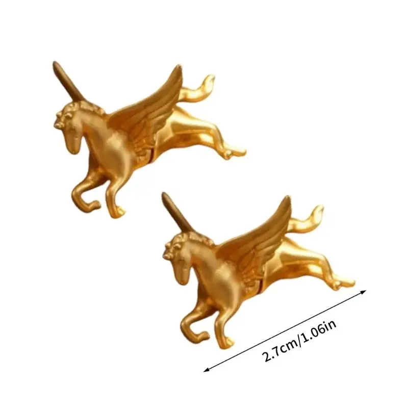 Animal Art Horse Earrings Elegant Alloy Studs For Women Fashion Jewelry Accessories Gift For Girls And Ladies