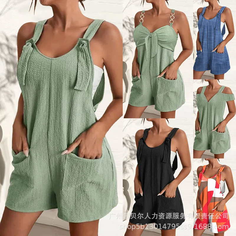 

New Suspender Short Casual Jumpsuit for Women