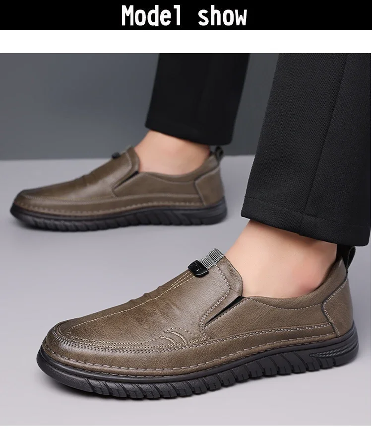 Herren Business-Slipper mit weicher Sohle, bequeme Freizeitschuhe, rutschfest, verschleißfest, Slip-On-Herrenschuhe-HT999 – Detail 3