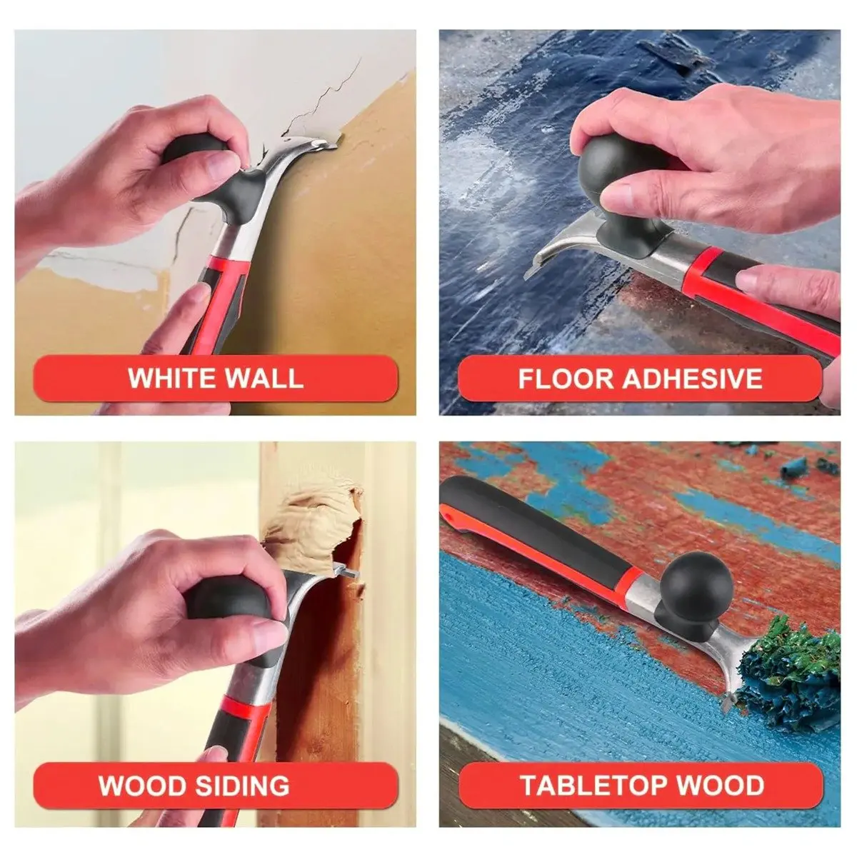 DT57 LATEST MODEL Carbide Paint Scraper Ergonomic Handle Anti Slip Remover for Varnish Resin Glaze Putty Scratches Carbide Paint