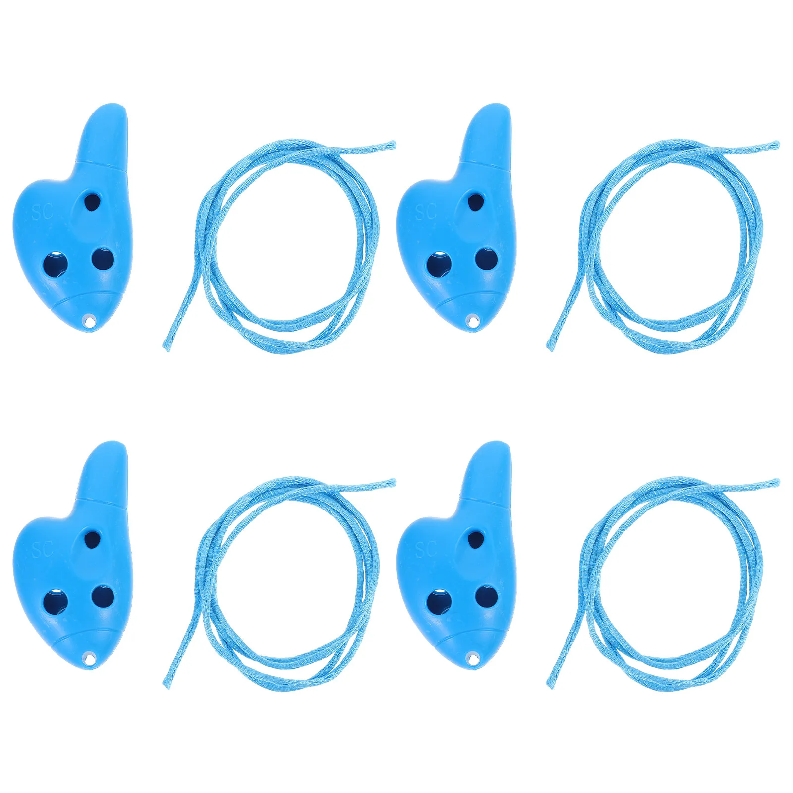 

4Pcs Plastic Ocarina Children 6 Hole Beginner Musical Instrument Portable Easy to Play Gift Ocarina Instrument