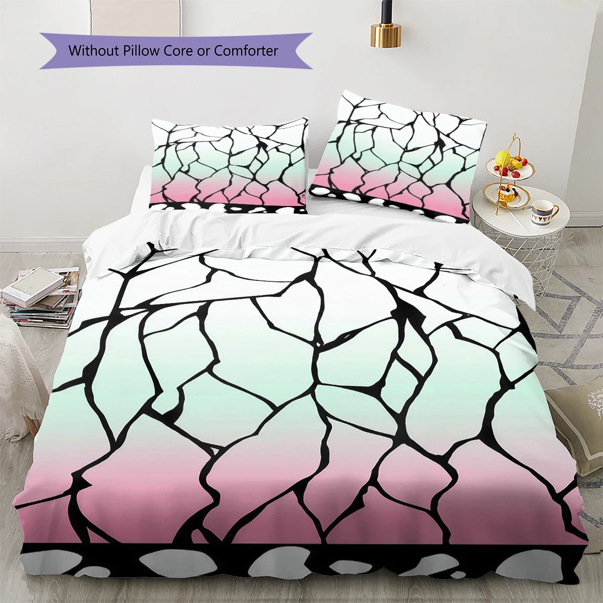 Demon Slayer Art Soft Comfortable Duvet Cover, Children Bedding Gift Set, Size Different Sizes -HE36