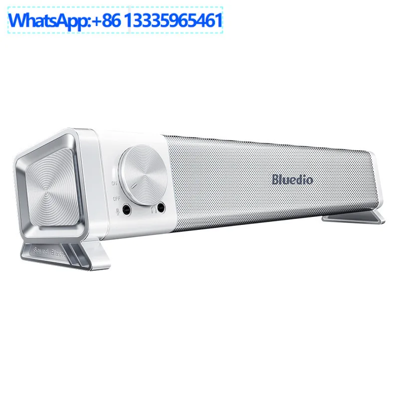 Blue string LS computer desktop speaker, analog 7.1 channel wireless HIFI portable strap microphone speaker Bluetooth 5.0