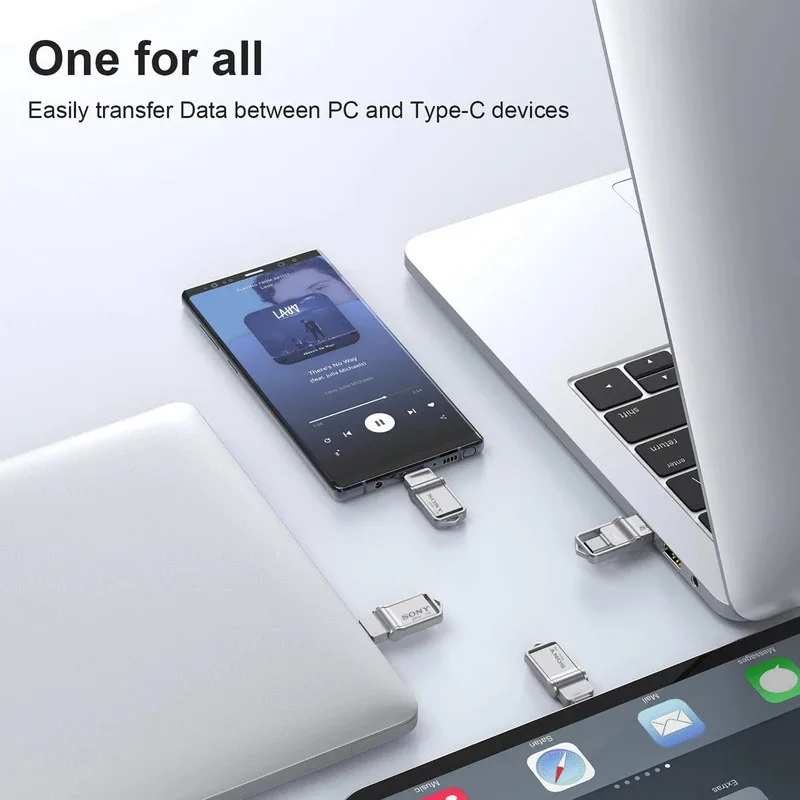 SONY Mini PenDrive 2TB USB tipo C OTG unidad Flash de alta velocidad 1TB Metal Pendrive 512GB 256GB memoria USB portátil para teléfono