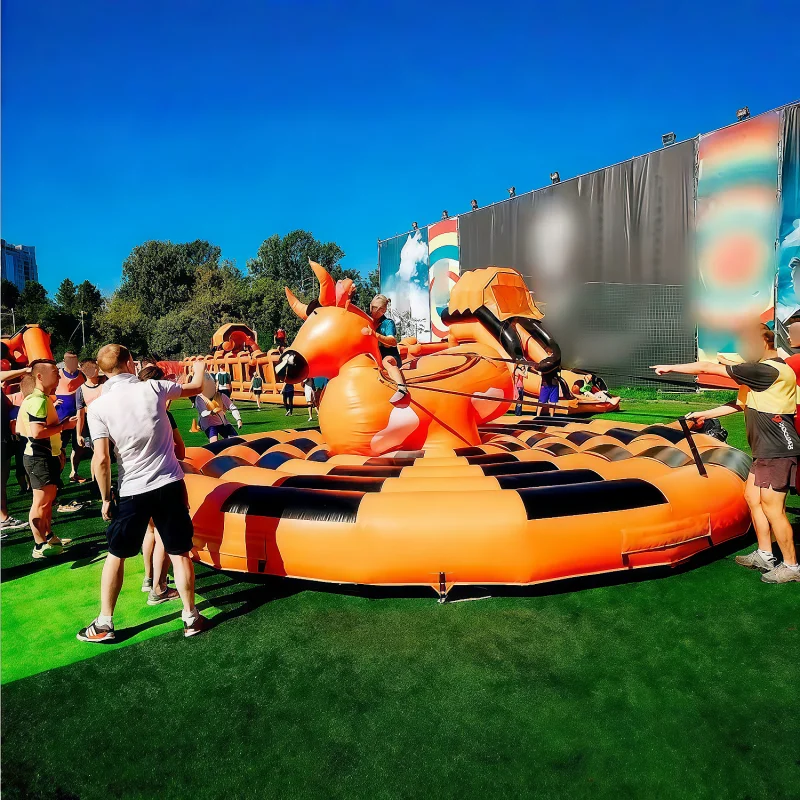 Inflatable Bullfighting Game, Outdoor Competitive Entertainment Props, Team Building Activity, Custom Logo Option