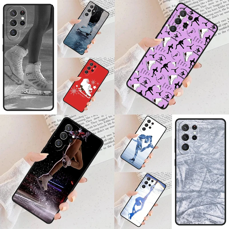Figure Skating Ice Skating Cell Phone Case for Samsung Galaxy S26 Ultra S25 S24 S23 S22 S21 S20 Note10 Cover