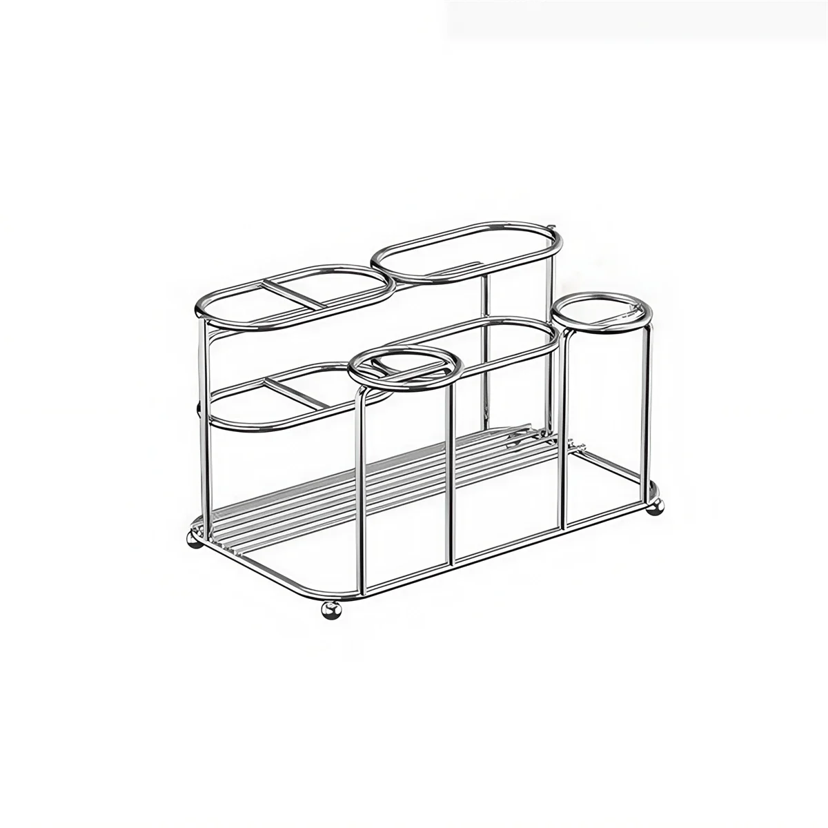 

Декор для ванной комнаты 17,8x12x10 см Органайзер для ванной комнаты Стойка из нержавеющей стали, изготовленная из нержавеющей стали большой емкости