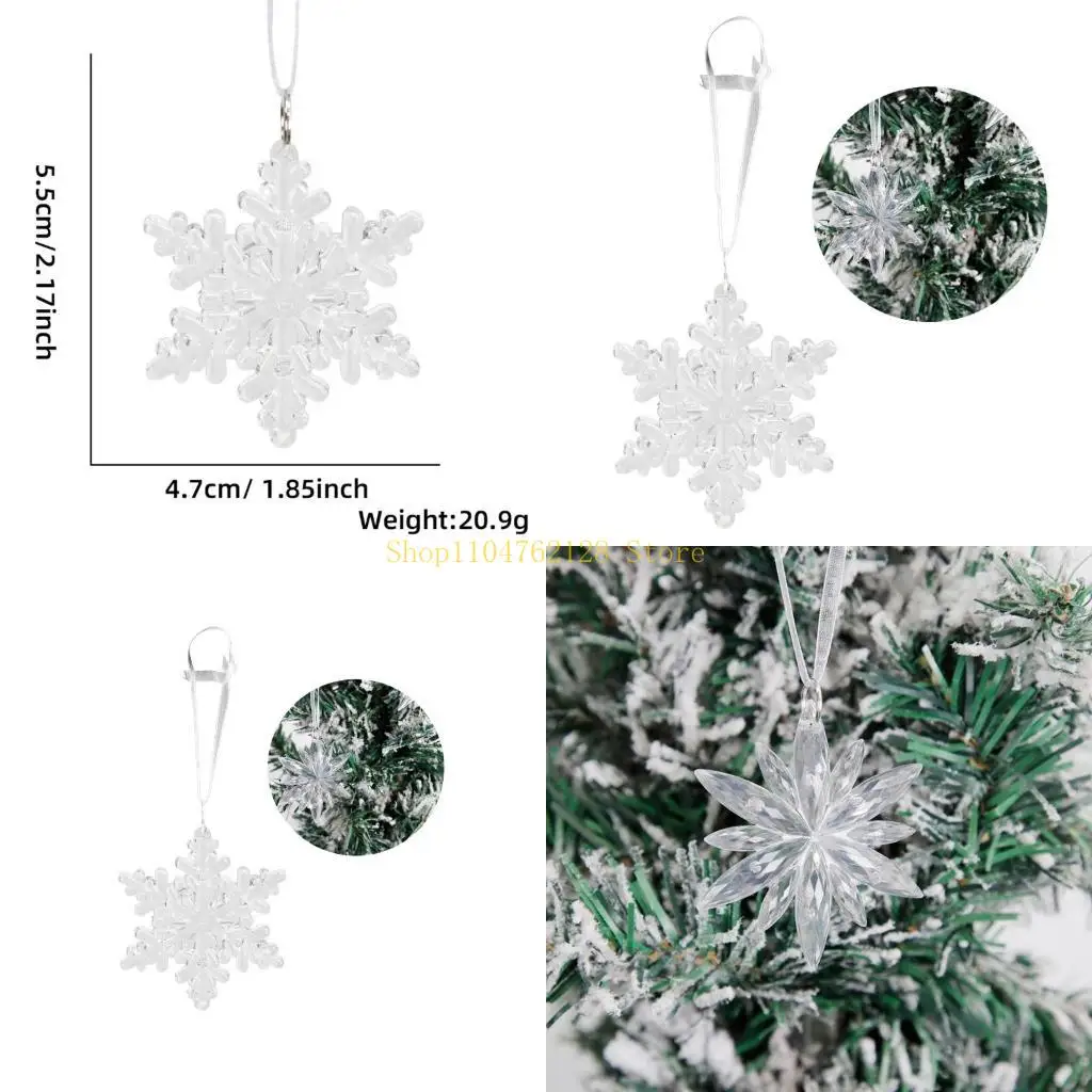 Festive Snowflake Pendant Christmas Tree Decorations for Winter Home Decor best sale
